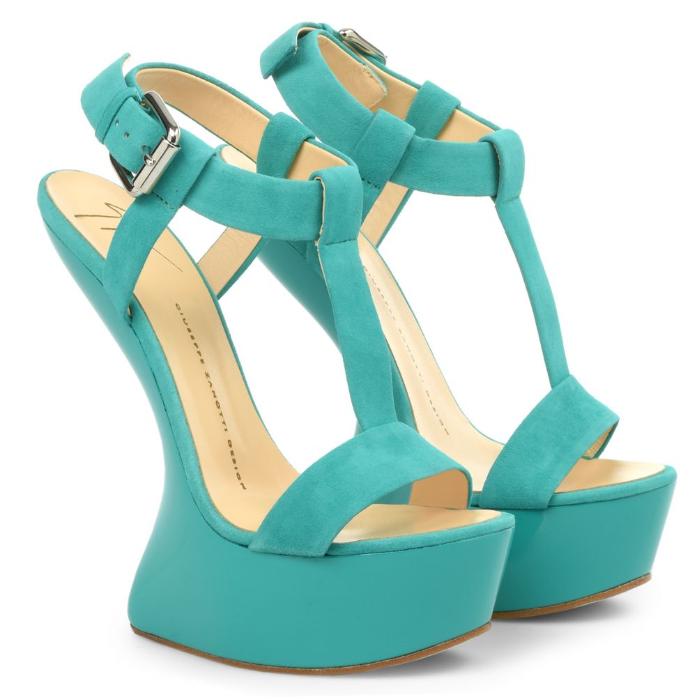 GIUSEPPE ZANOTTI suede wedges