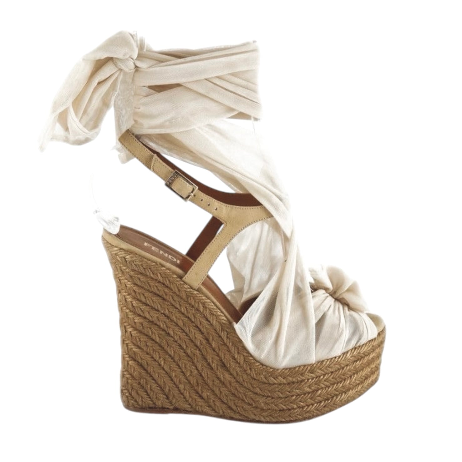 FENDI S/S 2010 Lucite wedge sandals