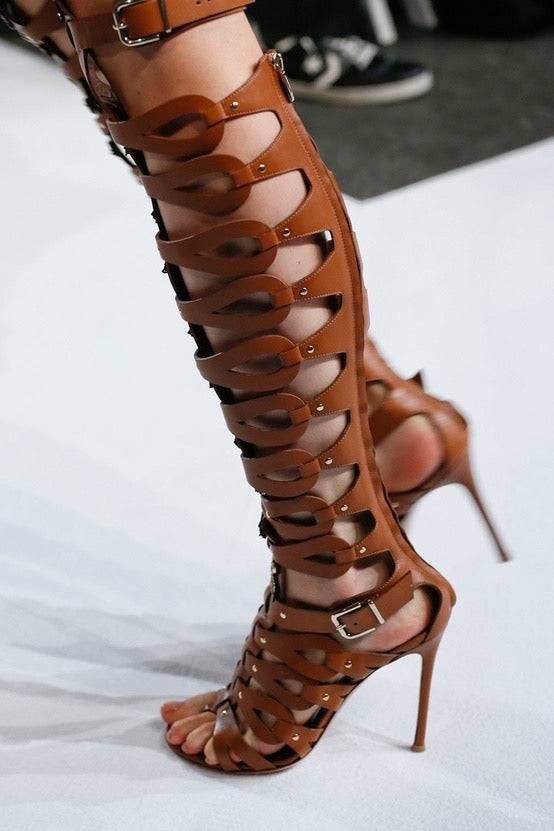 GIANVITO ROSSI x ALTUZARRA 2012 gladiator heels