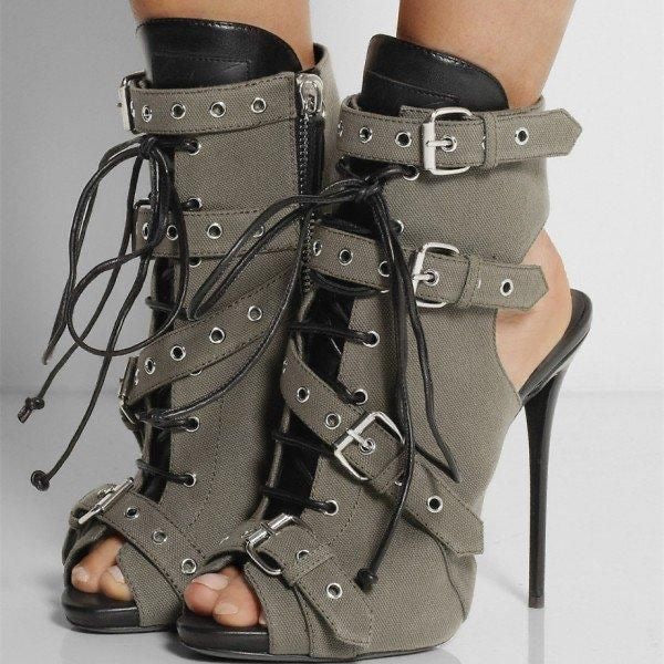 GIUSEPPE ZANOTTI Military ankle boots