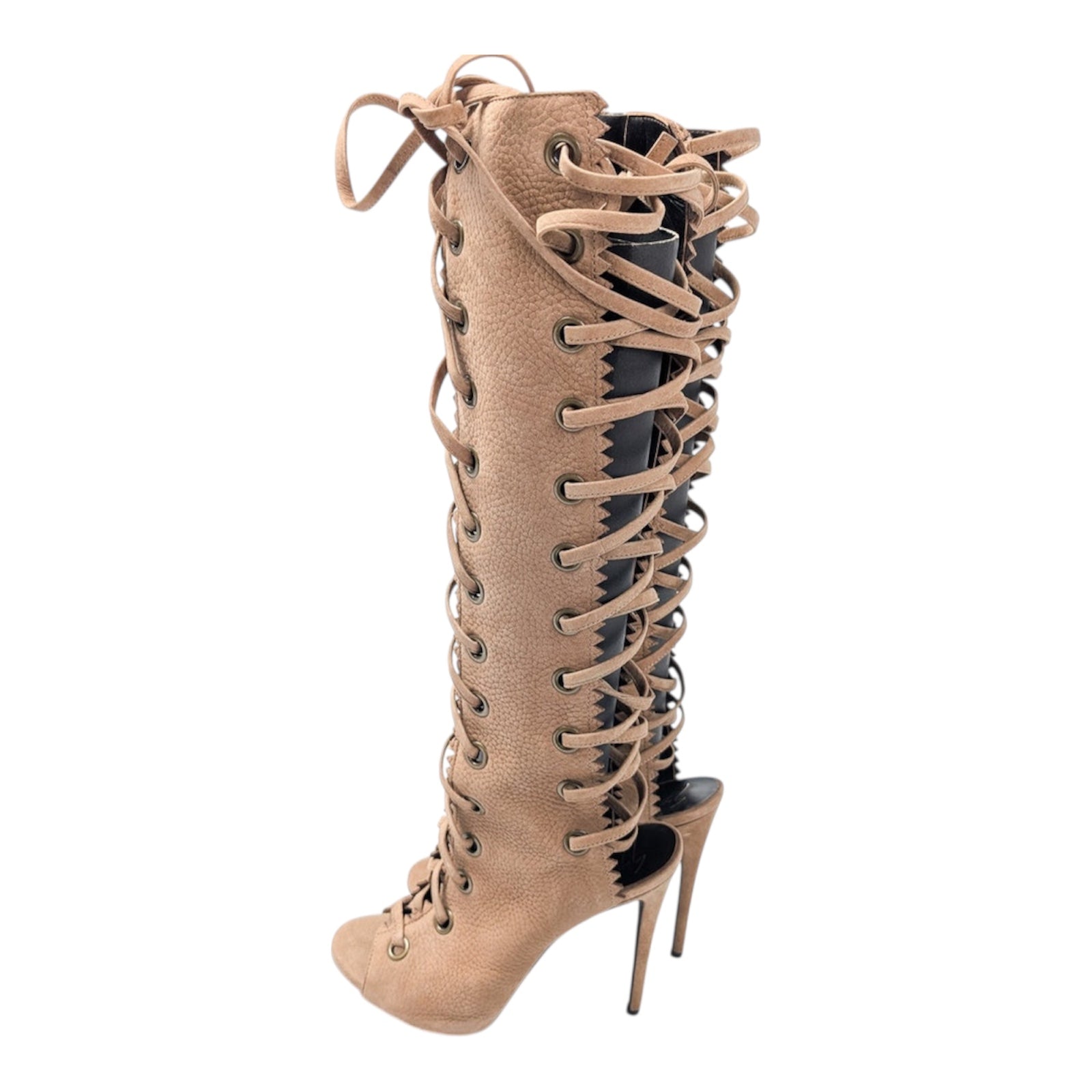 GIUSEPPE ZANOTTI tan gladiator heels