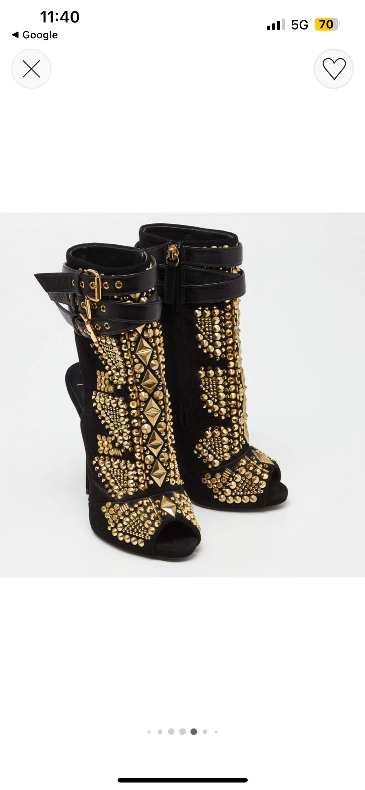 GIUSEPPE ZANOTTI 2014 studded booties