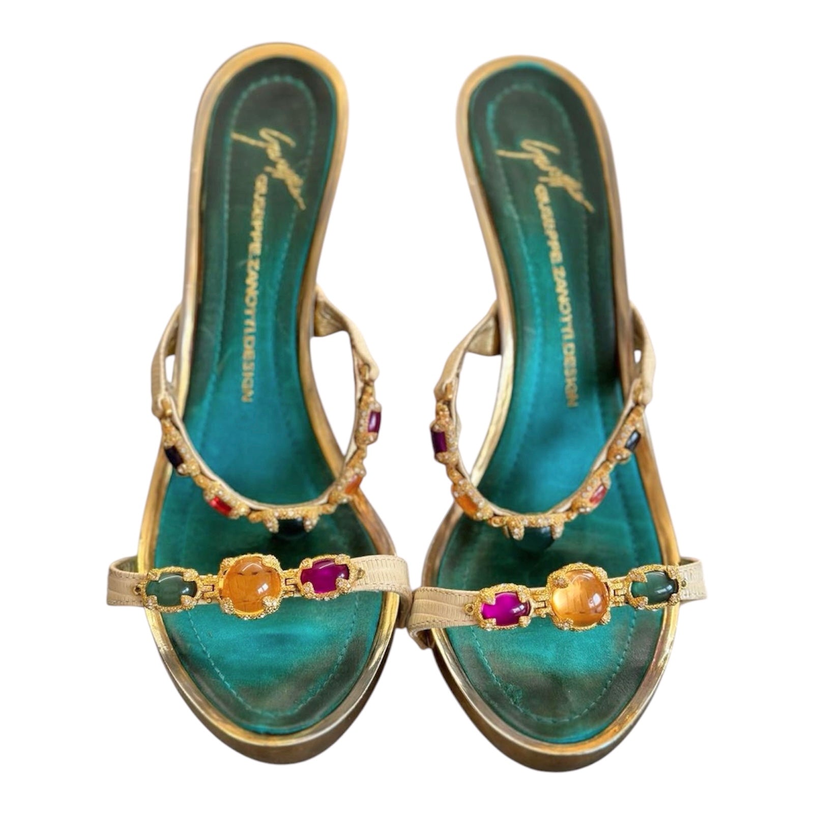 GIUSEPPE ZANOTTI wedge embellished sandals