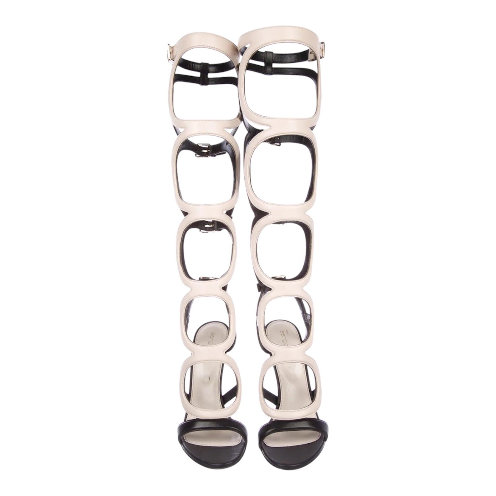 SERGIO ROSSI "Arabesque" Gladiator Heels
