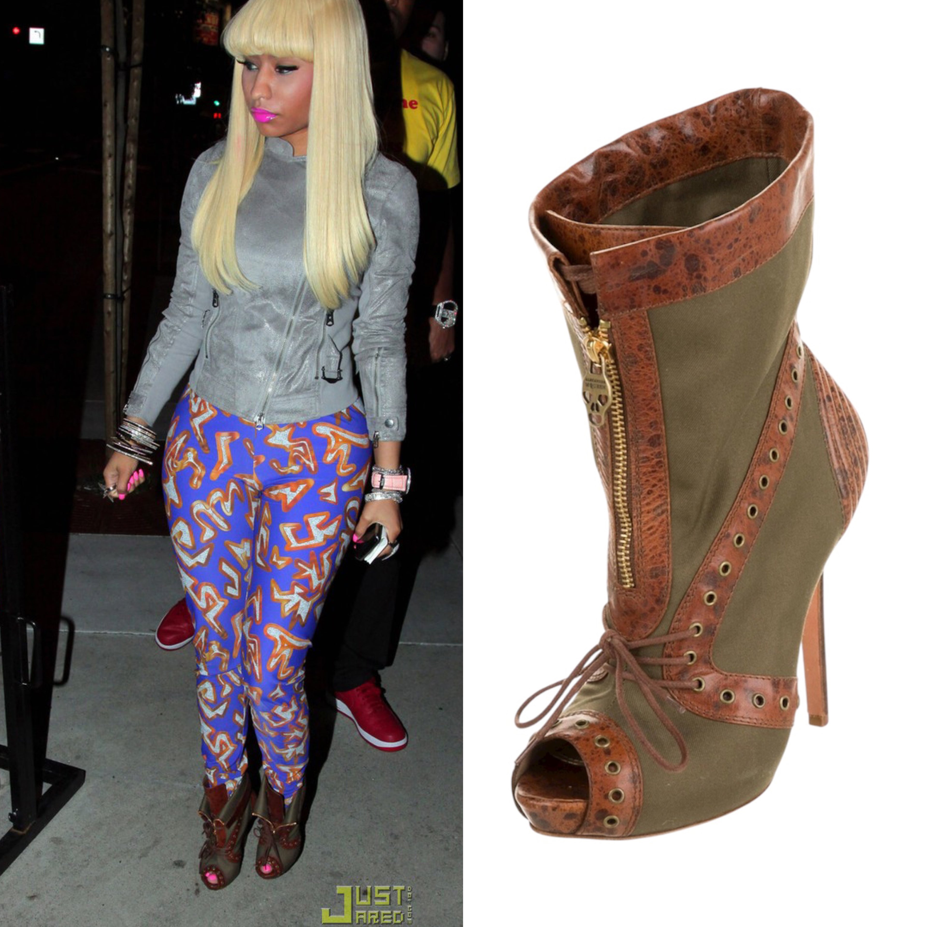 Alexander McQueen 2010 Peep-Toe Ankle Boots