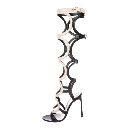 SERGIO ROSSI "Arabesque" Gladiator Heels