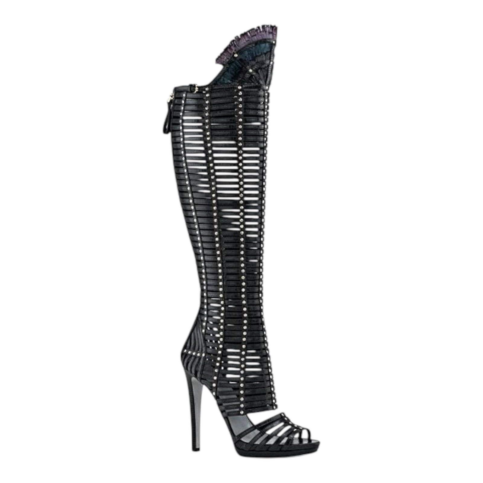 SERGIO ROSSI Gladiator studded Heels