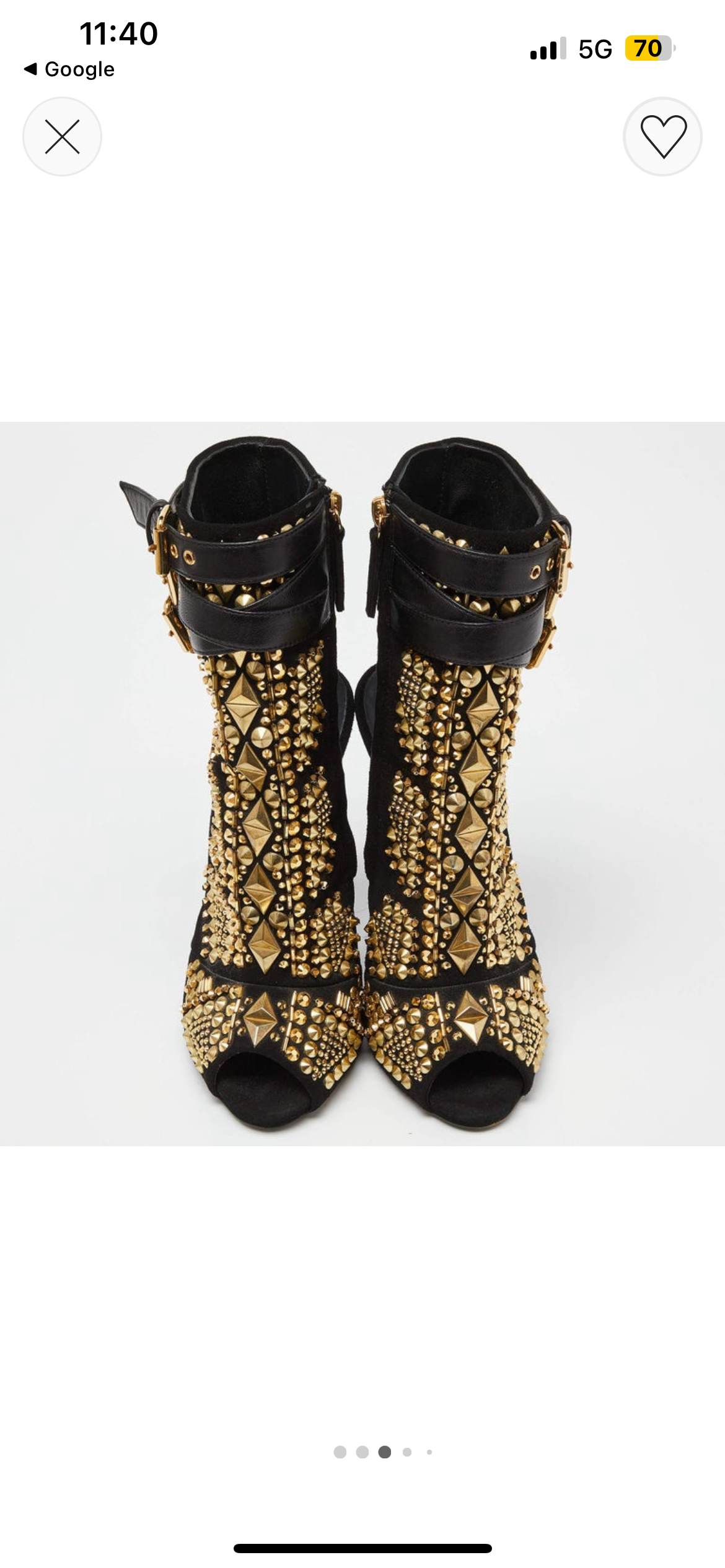 GIUSEPPE ZANOTTI 2014 studded booties