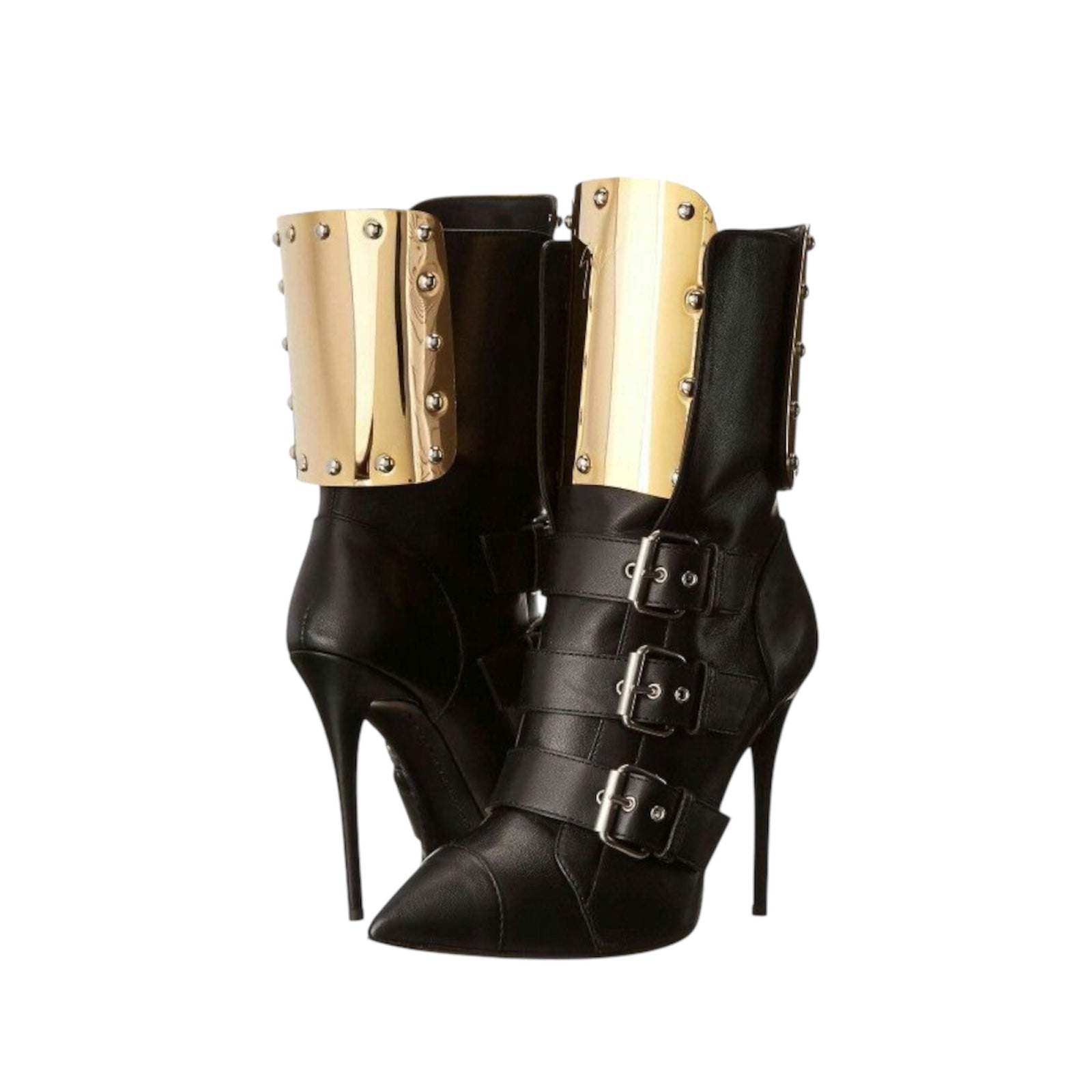 GIUSEPPE ZANOTTI Fall 2014 Metal cuff ankle boots