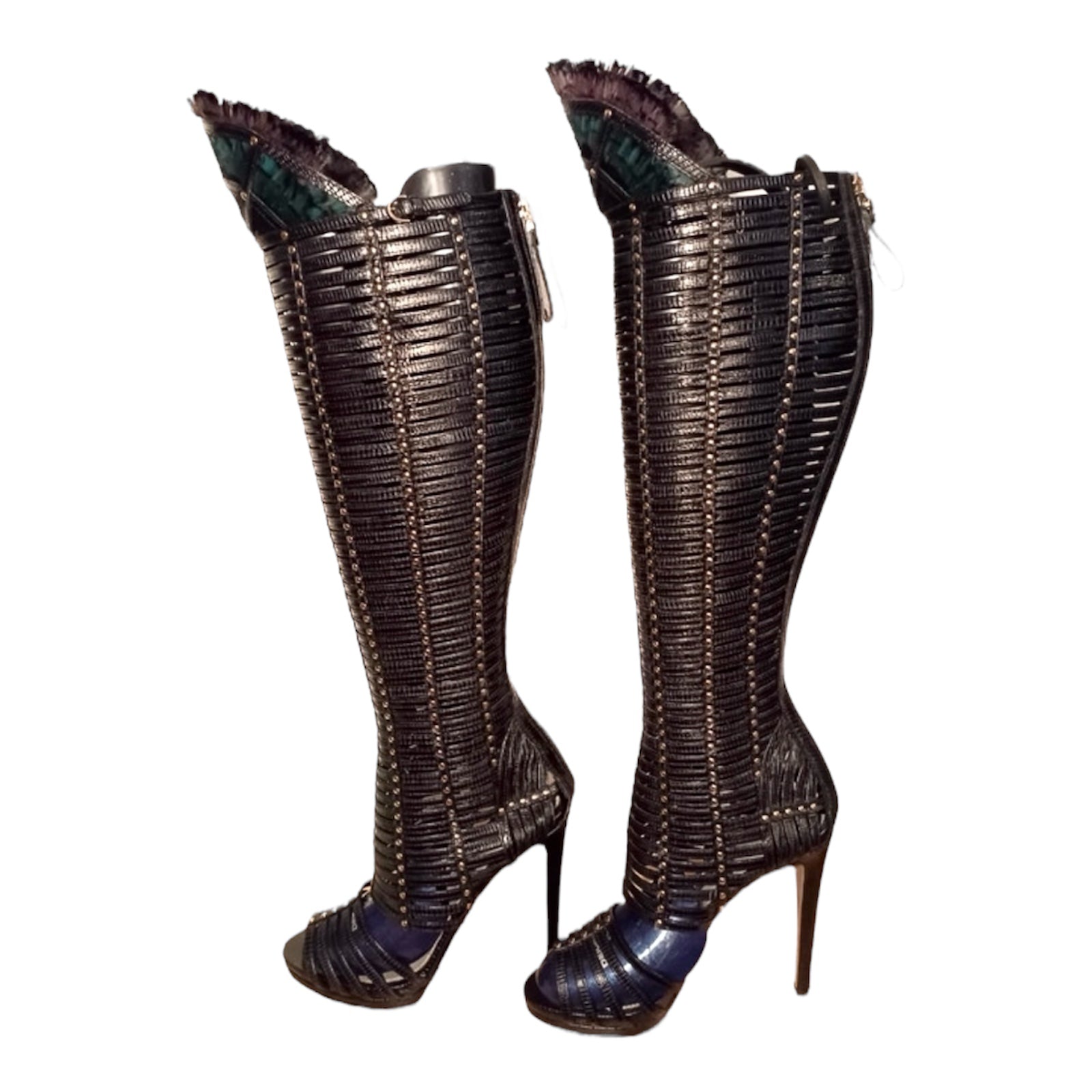 SERGIO ROSSI Gladiator studded Heels